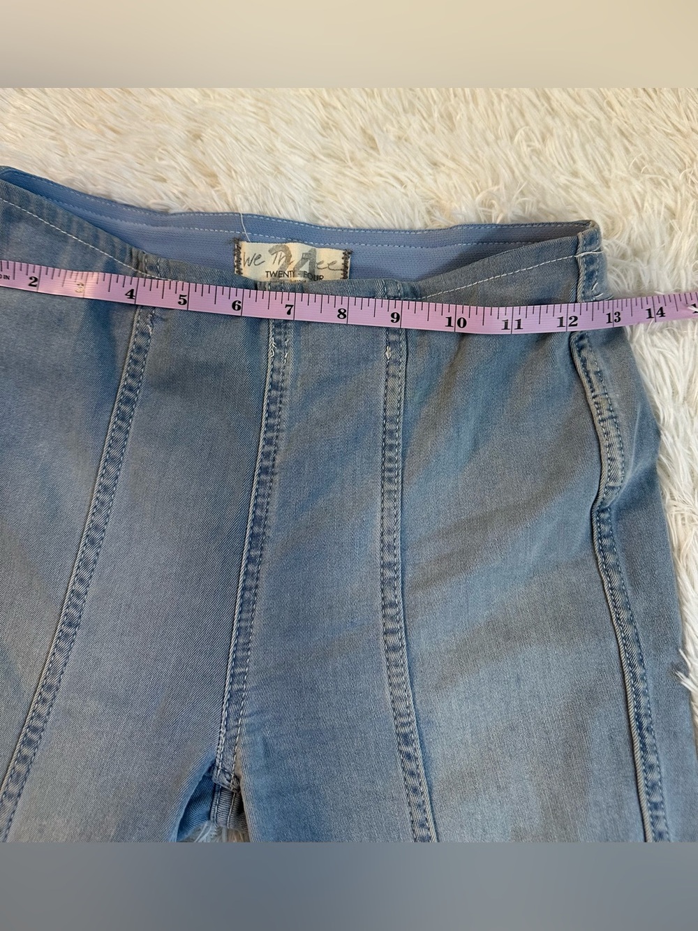 Free People We The Free Just Float On Flare Jeans Size 24 High Rise Bell Bottom - Picture 5 of 8